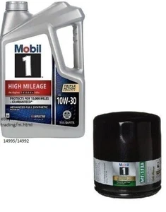 Mobil1 M1-113A Engine Oil Filter & 5 Quarts Mobil1 10W30 Full Syn. H/M Motor Oil - Picture 1 of 1