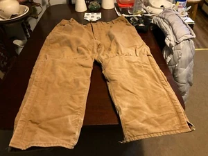 Vintage Carhartt  Brown Dungaree  Mens 46x30 - Picture 1 of 8
