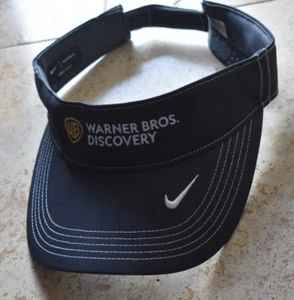 Warner Brothers Discovery Nike Sun Visor Black Summer tennis tavel - Picture 1 of 6