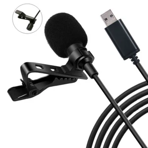 150cm Portable  Clip-on Omni-Directional Stereo USB Mic Microphone 1PCS L6W2 - Picture 1 of 6