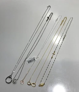 Sterling Silber Konvolut 5 Ketten Halsketten mit Anhänger #15 - Bild 1 von 7