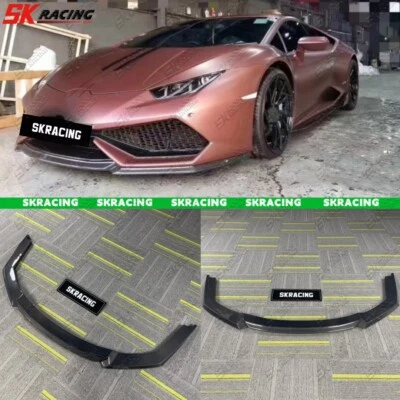 KIT DIFUSOR PARACHOQUES LABIO DELANTERO FORJADO/FIBRA DE CARBONO PARA LAMBORGHINI HURACAN LP610 Foto 1 de 4