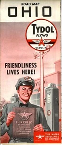 1952 Tide Water Associated Road Map: Ohio NOS - Picture 1 of 1