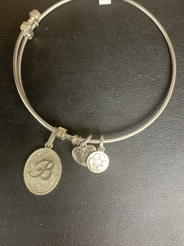 Pulsera Angélica Latón Blanco Letra B 610-00537 Foto 1 de 1