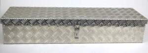 Alu Riffelblech Alubox Staubox Deichselbox Werkzeugkasten 100 x 25 x 18 cm