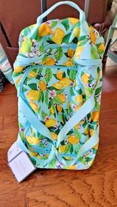 Vera Bradley LIGHTEN UP WHEELED CARRY-ON LUGGAGE Lemon Grove  Duffel Bag NWT - Picture 1 of 10