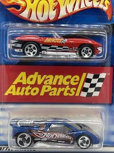 2002 Hot Wheels Advance Auto Parts 2 Car Pack '65 CORVETTE / SPEED BLASTER - Picture 1 of 12