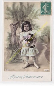 CPA Vieja Postal Vintage Niño SIRIUS 690 FELIZ ANIVERSARIO - Bild 1 von 2