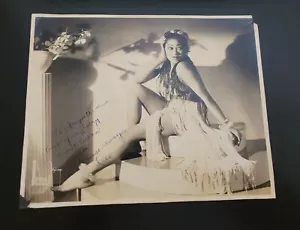 RARO BAILARÍN BURLESQUE AMERICANO AUTÓGRAFO ESCASA FOTO FIRMADA MAURICE SEYMOUR - Imagen 1 de 2