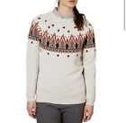 Helly Hansen wool knit sweater Fair Isle Size XS Cream N2