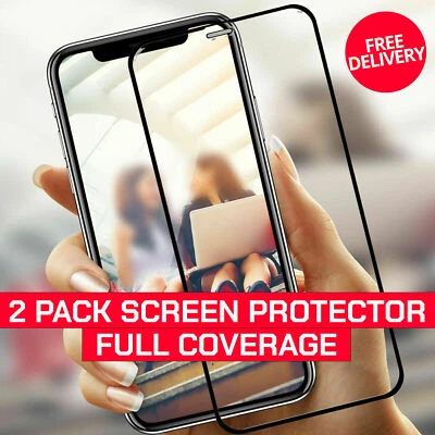 For iPhone 15 Pro MAX 16 Pro XR 11 12 13 14 Tempered Glass Full Screen Protector - Image 1 of 4