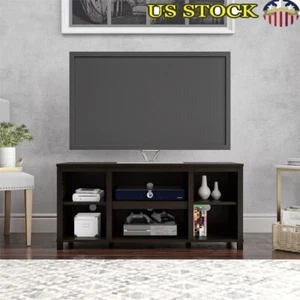 Parsons TV Stand TVs Up To 50in Adjustable Shelves Freestanding Storage Unit New - Picture 1 of 10