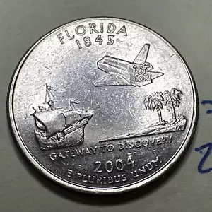 2004 D Florida State Quarter 25C 7745N - Picture 1 of 3