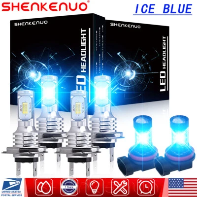 6x For BMW 528i 535i 550i 2008-2010 LED Headlight High Low Fog Light Bulbs Combo - Image 1 of 4