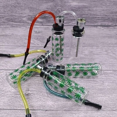 Tragbar Transparent Wasserpfeife Glas Flasche Schlauch Hookah Narghile - Bild 1 von 4