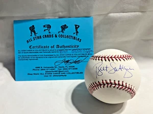 BRET SABERHAGEN Autographed Official ML Baseball Kansas City Royals COA - Picture 1 of 4
