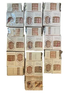 French False Nail Short Square Press Glue On Nails For Toes 29 Packs of 24 - Picture 1 of 4