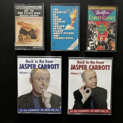 Monty Python Holy Grail/Not the 9o’clock news/Jasper Carrott/BBC Cassettes x7 - Image 1 of 3