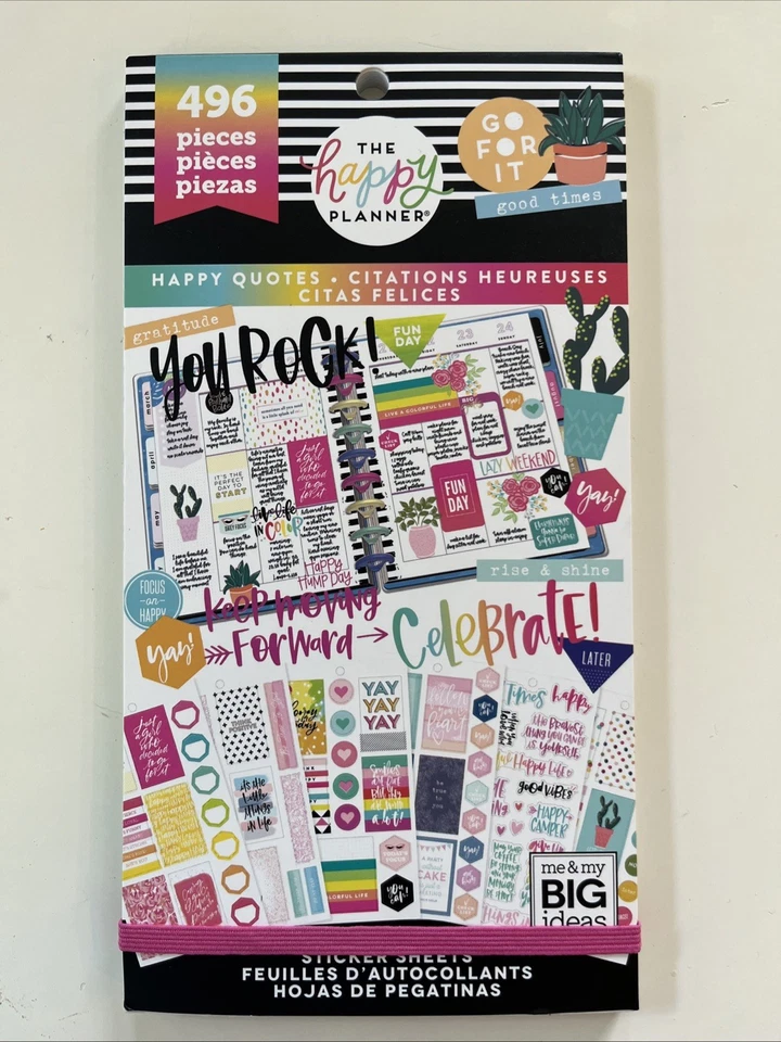 The Happy Planner Me & My Big Ideas : Happy Quotes 496 pc - Image 1 of 1
