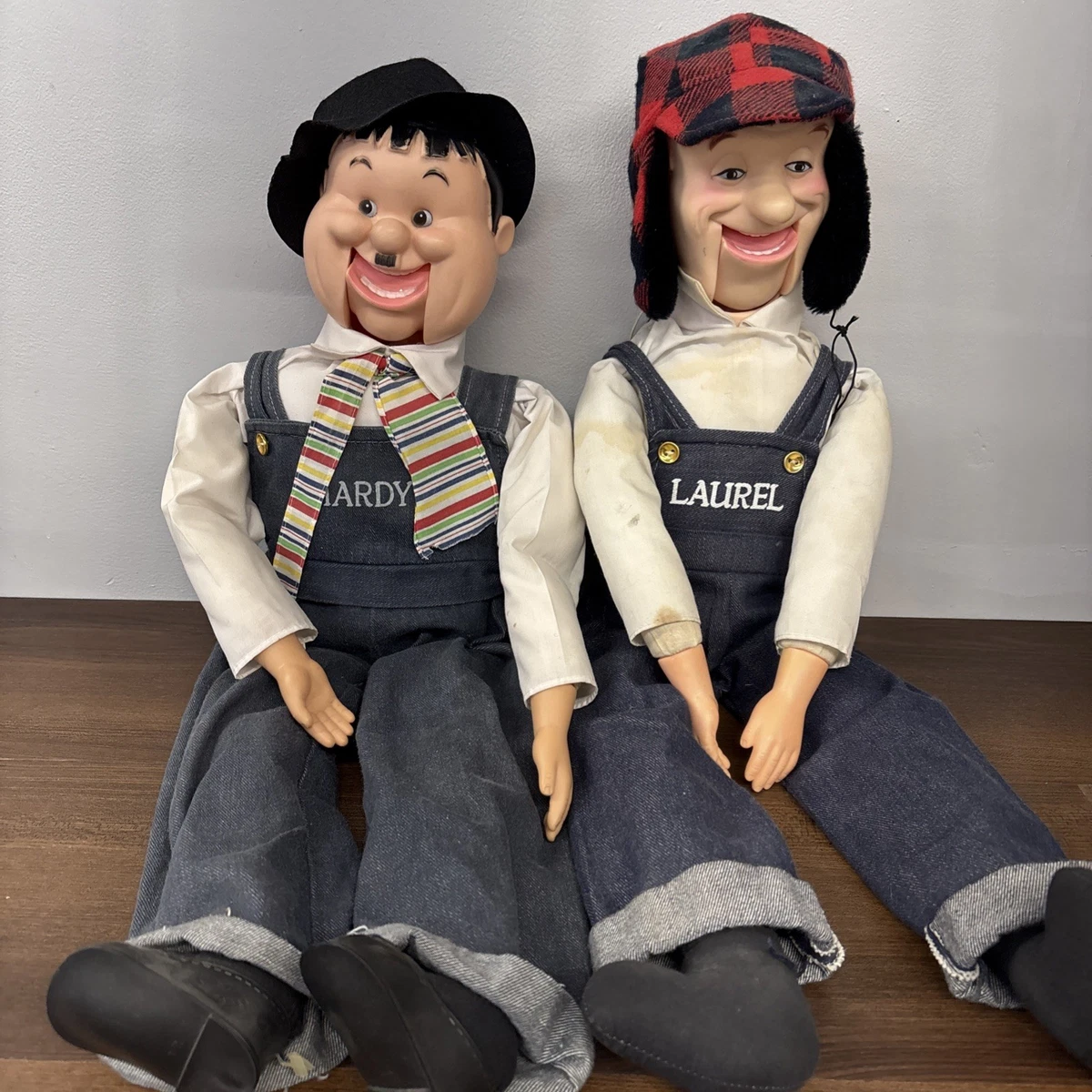 ローレル&ハーディ　希少ビンテージ人形 ローレル&ハーディ 希少ビンテージ人形 Laurel And Hardy Dolls In