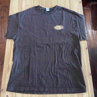 Vintage 80s Local Motion Surfwear hawaii T Shirt Brown - Image 1 of 4