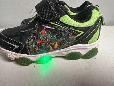 TMNT Teenage Mutant Ninja Turtles Niños Tenis Niños Pequeños Talla 9 Zapatos Iluminados Foto 1 de 4