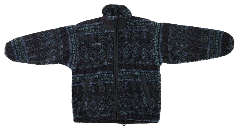 Chaqueta Suéter De Colección Columbia EE. UU. Para Mujer Pequeña Geométrica Azteca Occidental Polar Foto 1 de 4