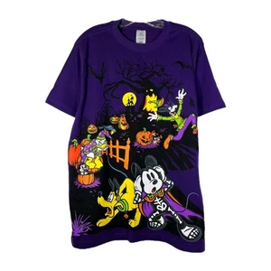Disney Mickey Mouse & Friends Mens Halloween T-Shirt Medium Multicolor - Picture 1 of 8