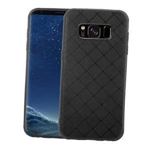 Compatible with Samsung Galaxy S8 Active Case Rugged Thin Slim Cell Black - Zdjęcie 1 z 8