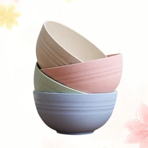 4 Pcs Eating Bowl Home Use Wheat Food Bowl 12cm eating bowl food bowl - Picture 1 of 12