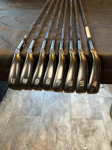 Ping G710 4-PW, UW Iron Set Black Dot Stiff Shaft Arccos Grips Very Good - Picture 1 of 23