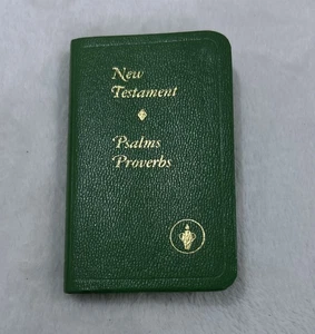 The Gideons KGV New Testament Psalms Proverbs Small Book Vintage Bible - Picture 1 of 5