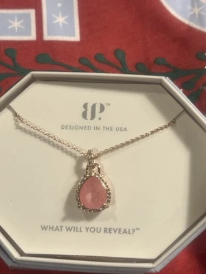 Collar Bomb Party NK97777 'Cloudless Wonders' LC Cuarzo Rosa en Oro Rosa Foto 1 de 2