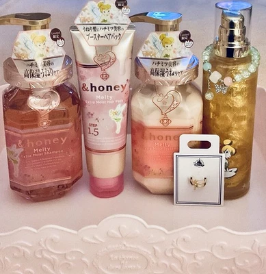 Cuidado del cabello extra húmedo Disney Tinker Bell & Honey Melty edición limitada completa Japón Foto 1 de 4