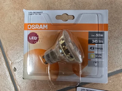 4x OSRAM PAR16 LED Reflektorlampe GU10 Sockel 5W 345lm warm weiß - Bild 1 von 3