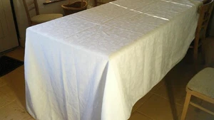 LARGE WHITE TABLECLOTH - 178 X 222 CM - DEBENHAMS - Picture 1 of 6