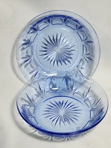 2 Avon Vintage Cobalt Blue Glass 6.1/2” Salad Bowl Candy Dish - Picture 1 of 4