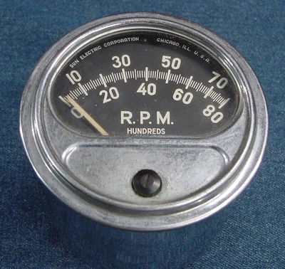 TACÓMETRO VINTAGE SUN FZ-88N 8K 8000 RPM CON AJUSTADOR Y TAZA CROMADA Foto 1 de 4