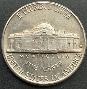 1963 D Jefferson Nickel Doubled Die + RPM D/D-  Strong Doubling-Raw-UNC Details - Picture 1 of 7