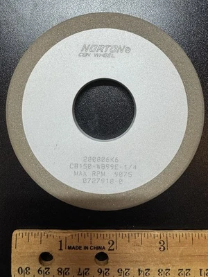 4-дюймовый алмазный шлифовальный круг Norton, толщина 0,25 дюйма, класс 150, неиспользованный, оригинальная коробка - Изображение 1 из 3