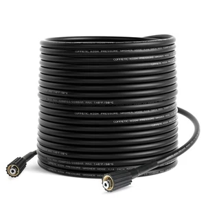 Pressure Washer Hose 3200 PSI 50 FT x 1/4 Inch, Flexible Power Washers Hose R... - Picture 1 of 7