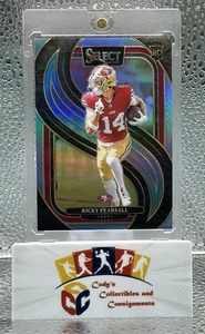 2024 Panini Select Ricky Pearsall #173 Premier Level Rookie Aqua Blue Prizm #/99 - Picture 1 of 10