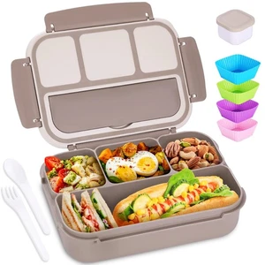 Bento Box Adult Lunch Box, Containers for Adults Men Women with 4 Compartment... - Picture 1 of 7