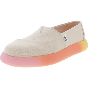 Toms Womens ALPARGATA MALLOW Tan Slip-On Sneakers 7 Medium (B,M) BHFO 0510 - Picture 1 of 2