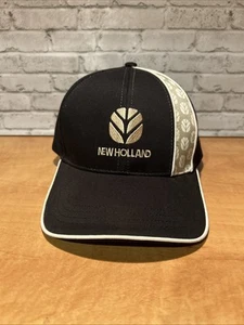 New Holland Washed Black  Trucker Hat Cap Strap Back New Never Worn - Picture 1 of 7