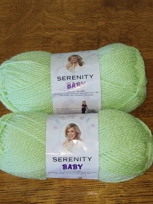 Hilos Deborah Norville Serenity Baby Premier 2 madejas verde #450-12 apio NUEVO Foto 1 de 4