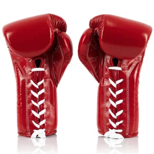 FAIRTEX Pro Trainingshandschuhe Mexican Style Boxen MuayThai Kampf Leder rot BGL7 - Bild 1 von 4