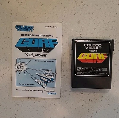 Gorf (Colecovision, 1983) CARTRIDGE and MANUAL - Image 1 of 4