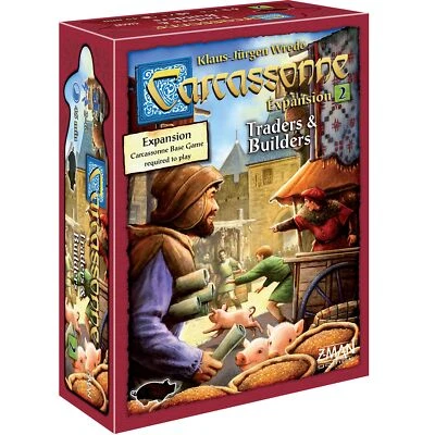 Z-Man Games | Carcassonne Traders & Builders | Board Game EXPANSION 2 | Ages 7 a - Image 1 of 3