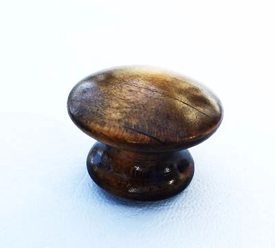 ВОССТАНОВЛЕННАЯ антикварная фурнитура выдвижной ящик из клена деревянная ручка диаметр 1,25 дюйма для гриба - Изображение 1 из 4